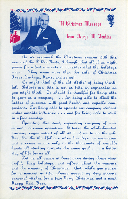 Mr. George Christmas letter