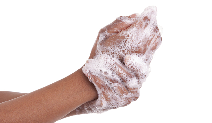 Soapy hands