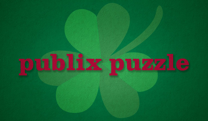 Publix Puzzle Four-leaf Clover