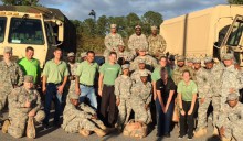 Team at #1205 helps National Guard after storms.