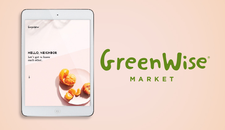 GreenWise Market website on iPad