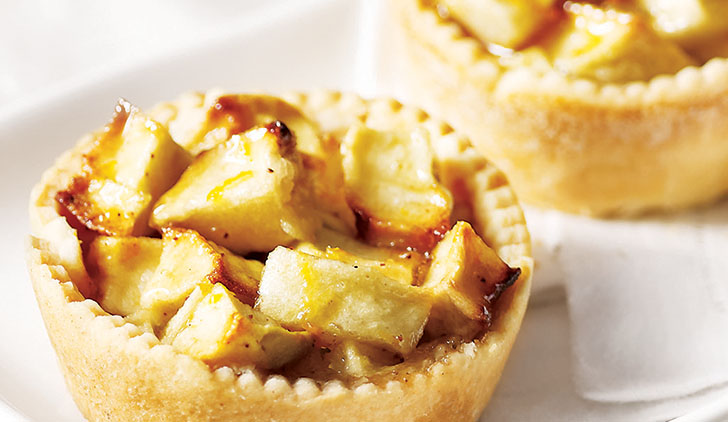 Apple tarts close up