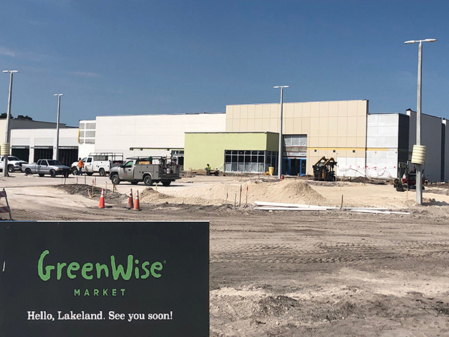 Construction site for GreenWise Market store 1659, in Lakeland, Florida