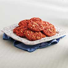 Publix Strawberry Cream Cheese Cookies on a plate